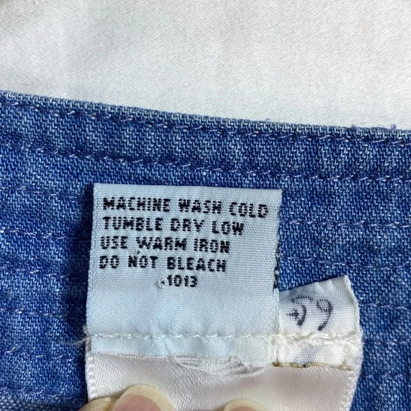 Newport News Jeanology Collection Woman’s Denim Open Front Duster Size 6. - Picture 6 of 9